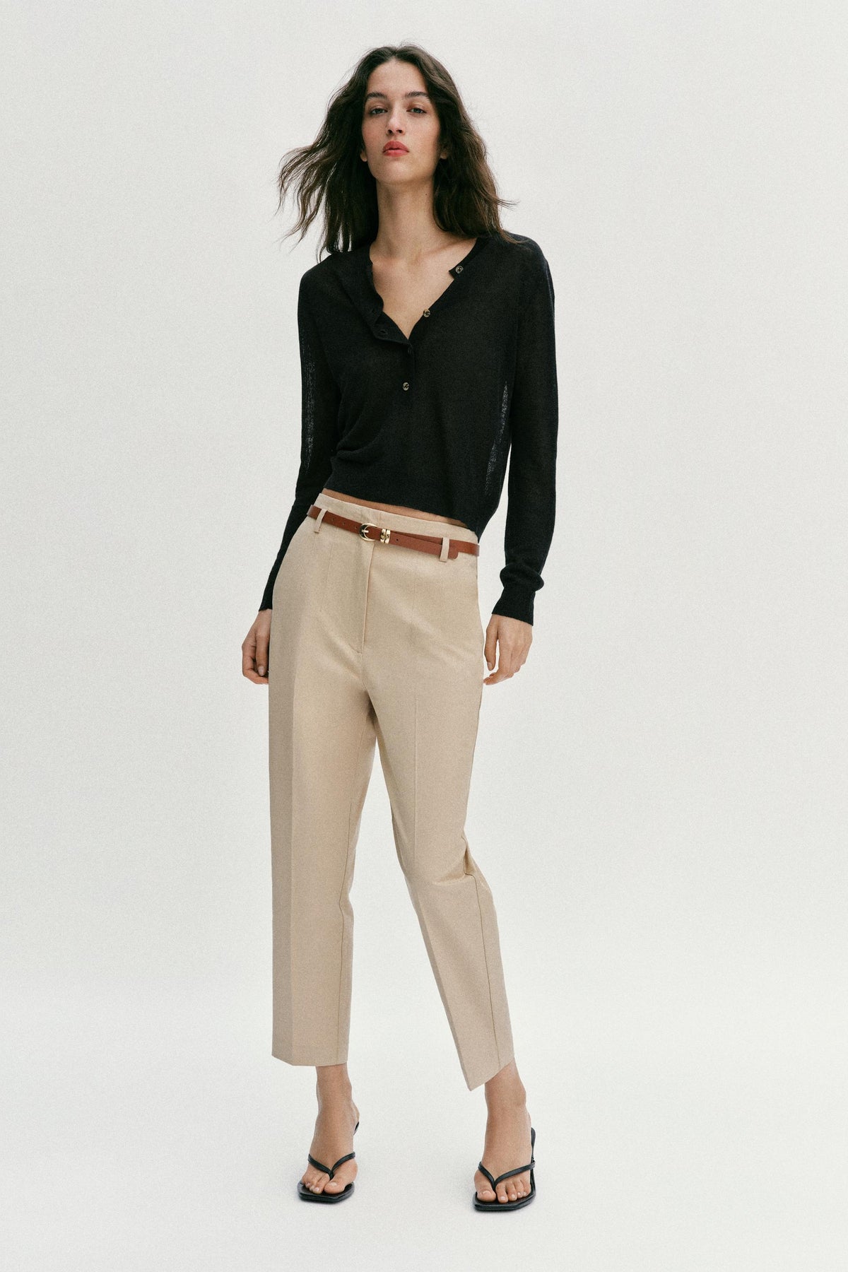 Zara High Waist Belted