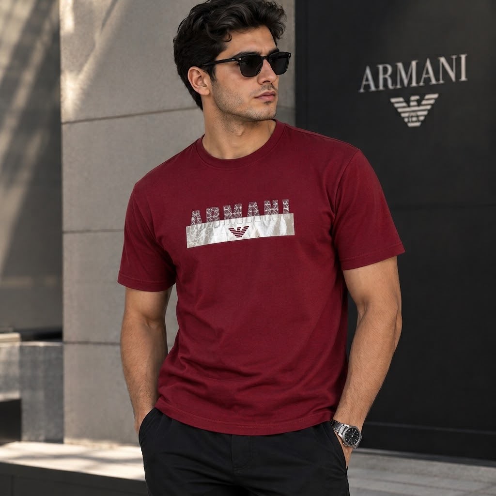 Emporio Armani pima cotton round