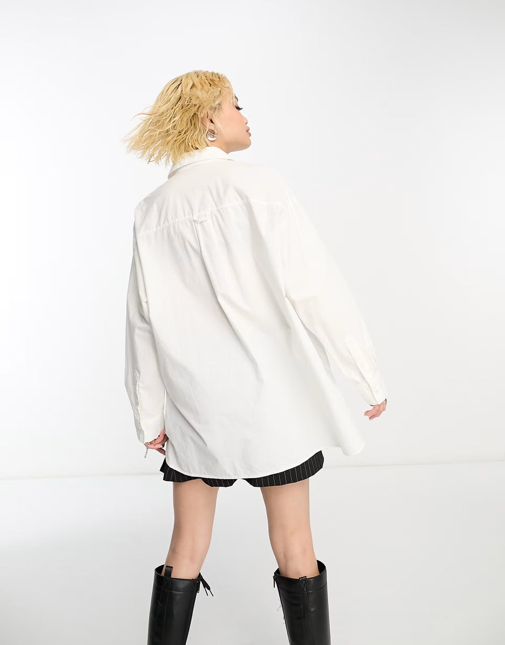Bershka oversized poplin shirt