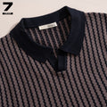 Zara Striped Knitted Polo Shirt
