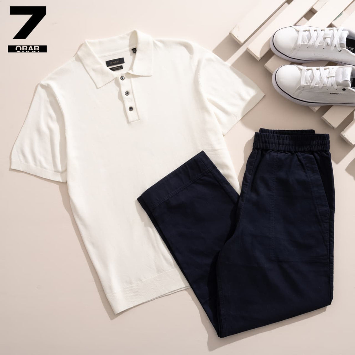 Porter & Ash Knitted Polo Shirt