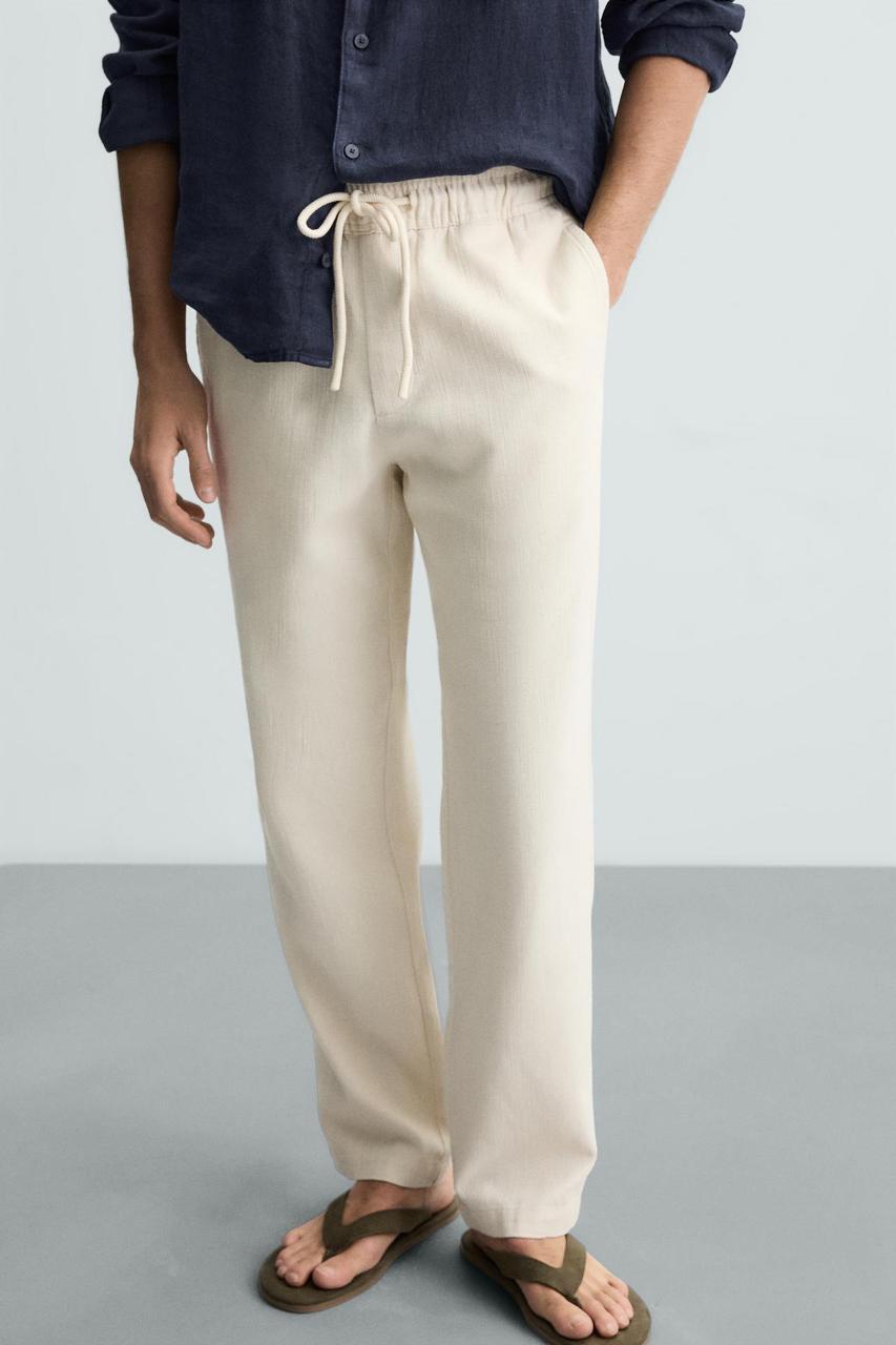 Zara Cotton Linen Pant