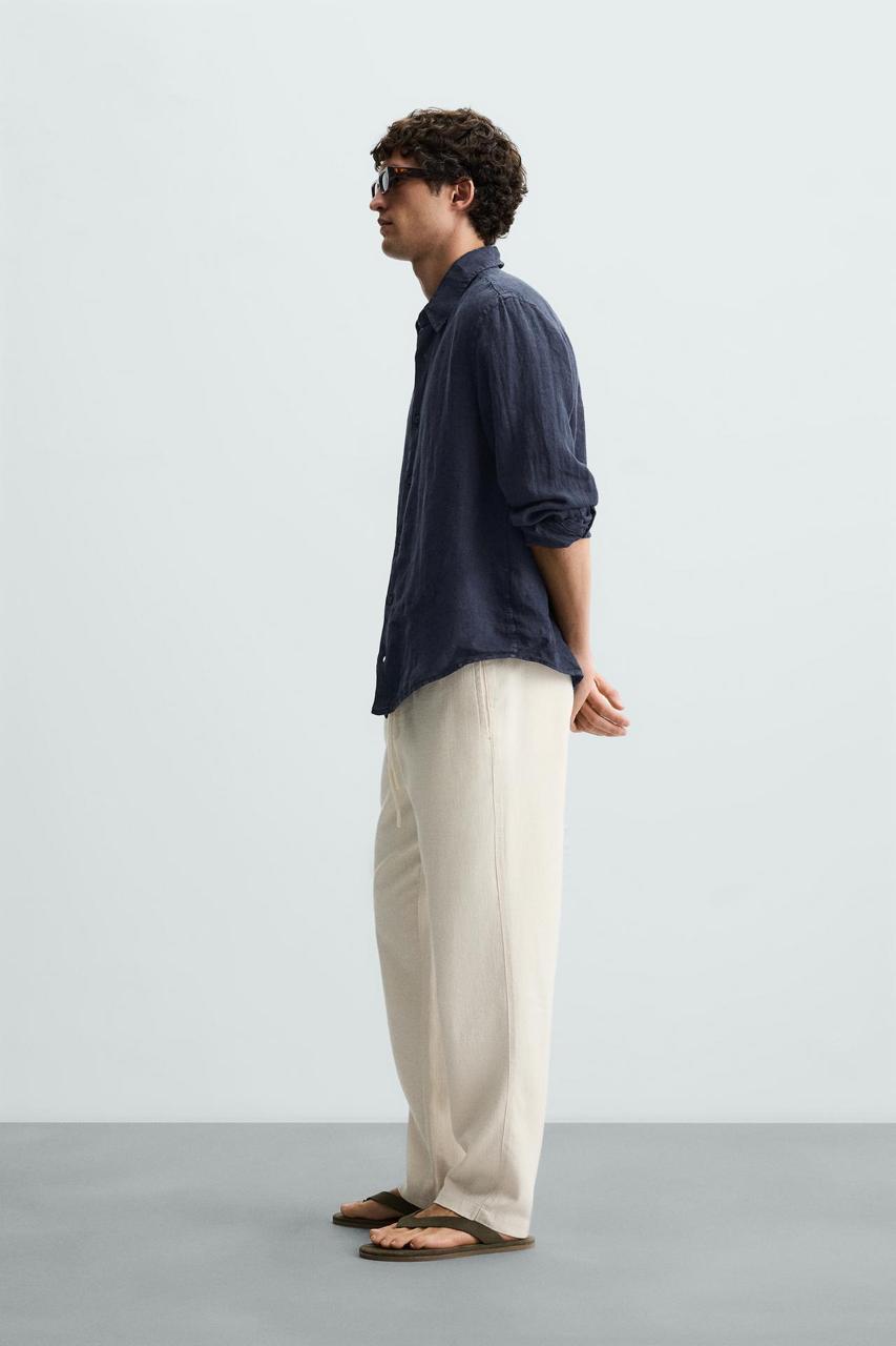 Zara Cotton Linen Pant