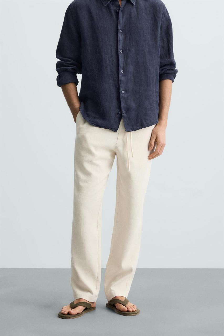 Zara Cotton Linen Pant