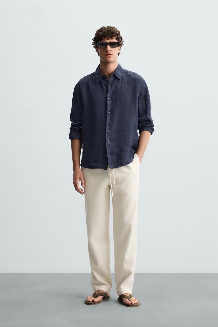 Zara Cotton Linen Pant