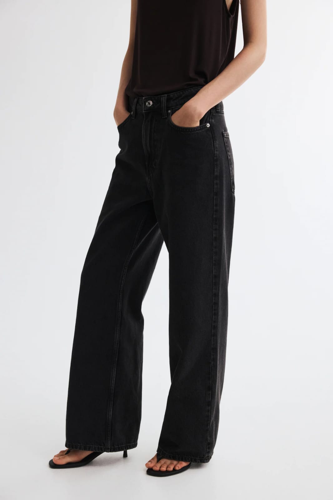 H&M Wide-leg | High Waist Denim Pant
