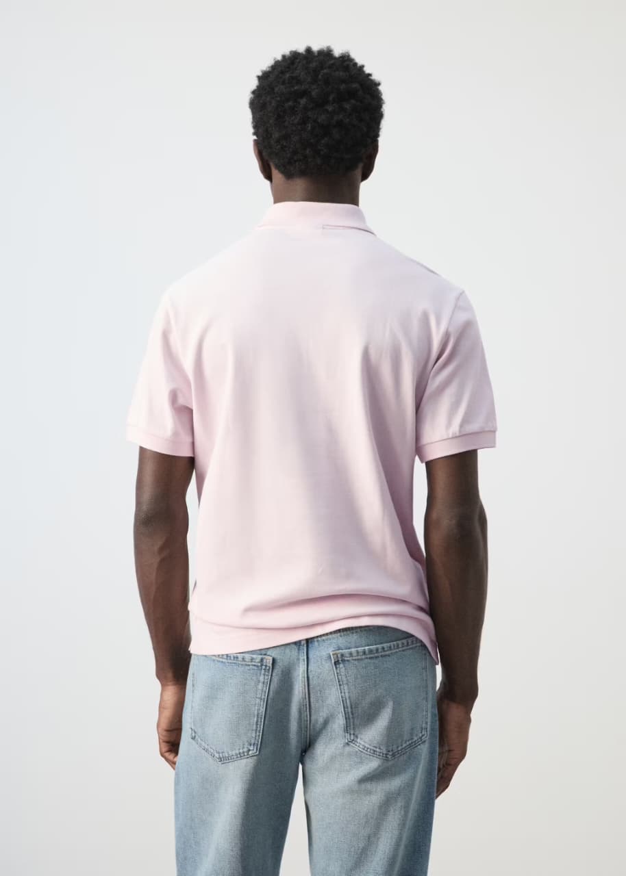 Mango Regular-fit cotton piqué polo shirt