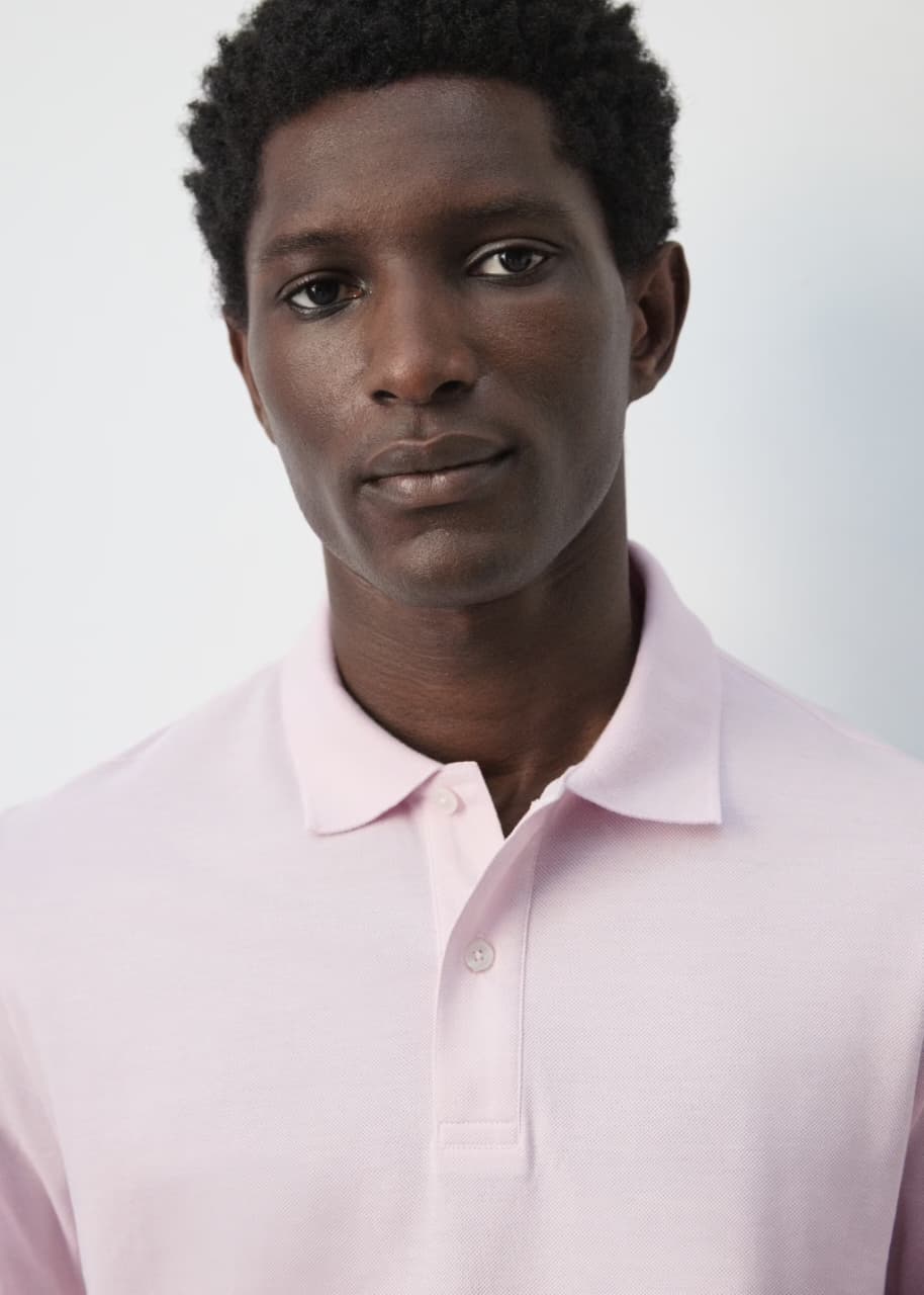 Mango Regular-fit cotton piqué polo shirt