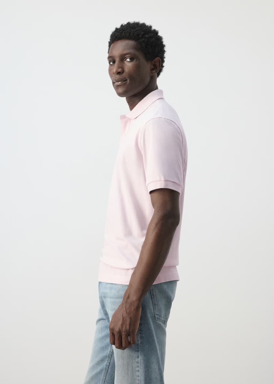 Mango Regular-fit cotton piqué polo shirt