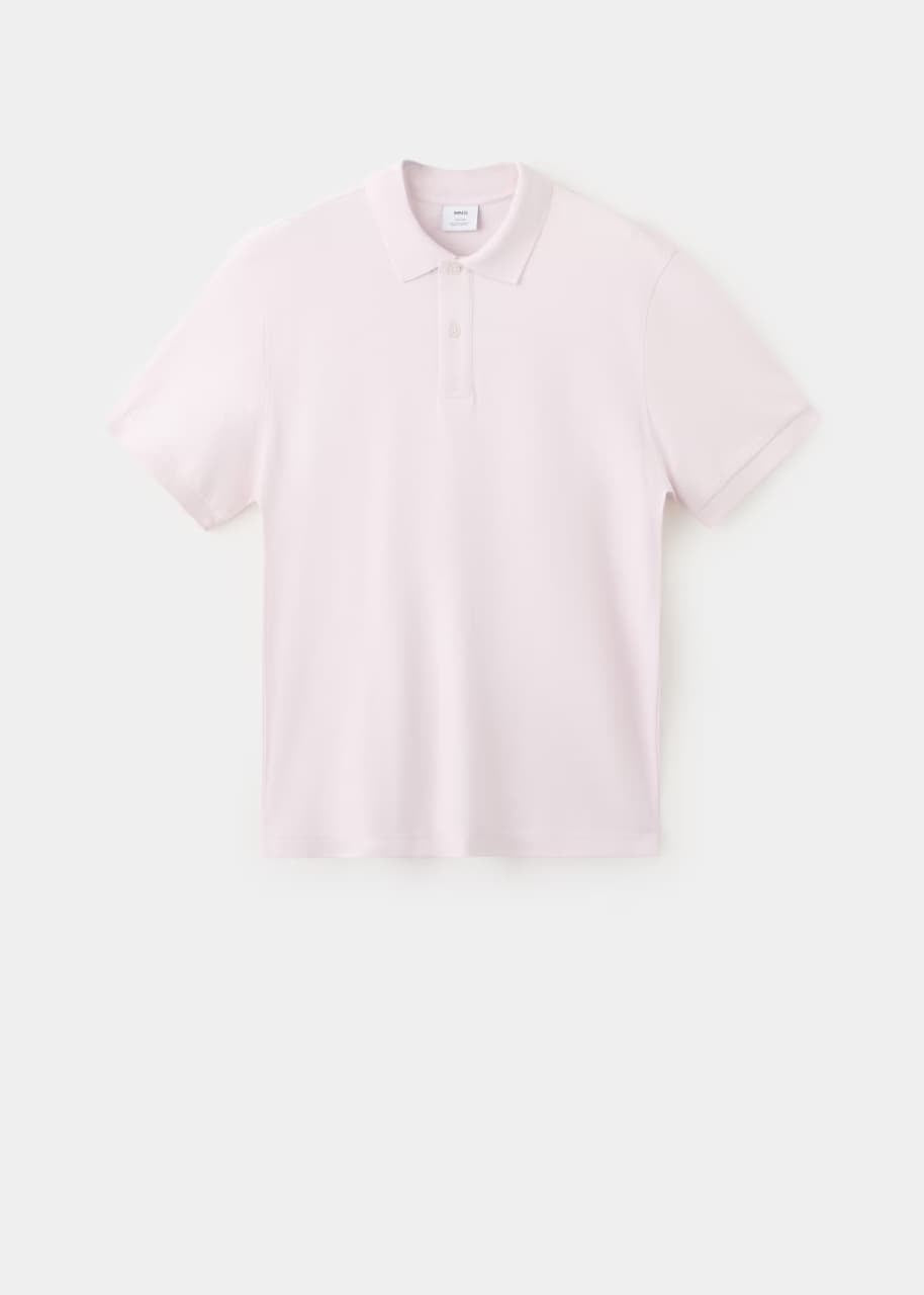Mango Regular-fit cotton piqué polo shirt