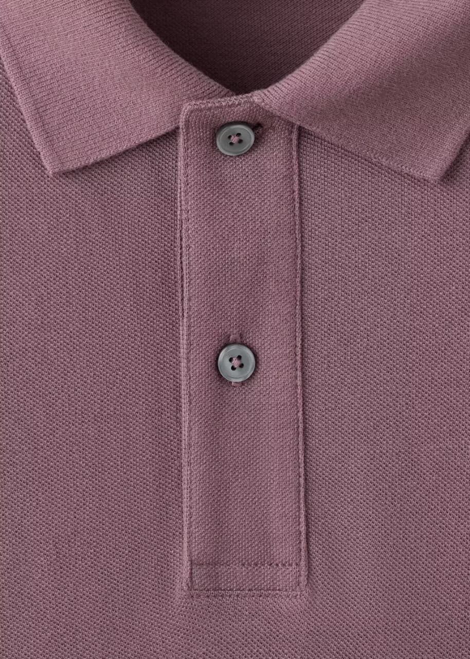 Mango Regular-fit cotton piqué polo shirt