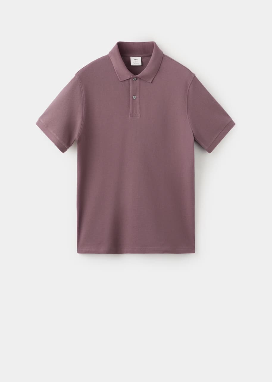 Mango Regular-fit cotton piqué polo shirt