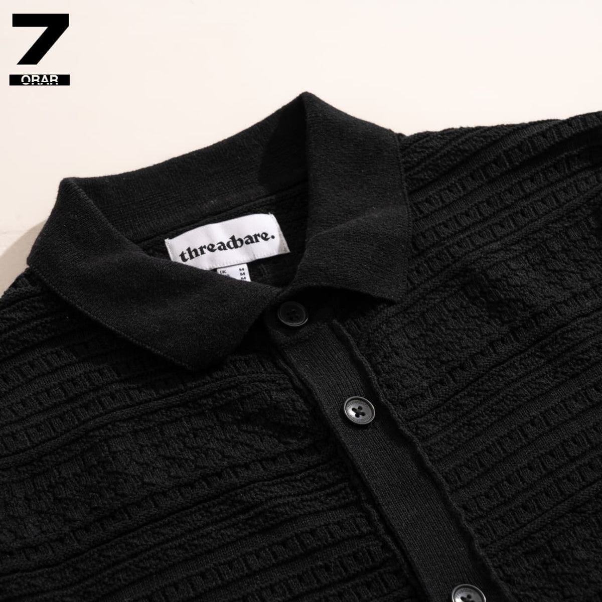 THREADBARE KNITTED SHORT SLEEVE SHIRT | LONG FIT