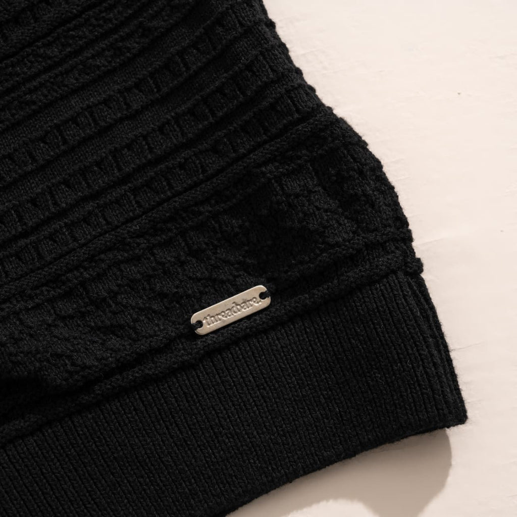 THREADBARE KNITTED SHORT SLEEVE SHIRT | LONG FIT