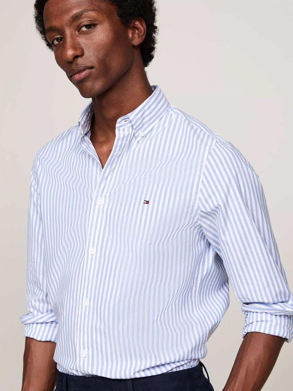 Tommy Hilfiger Striped White And Blue