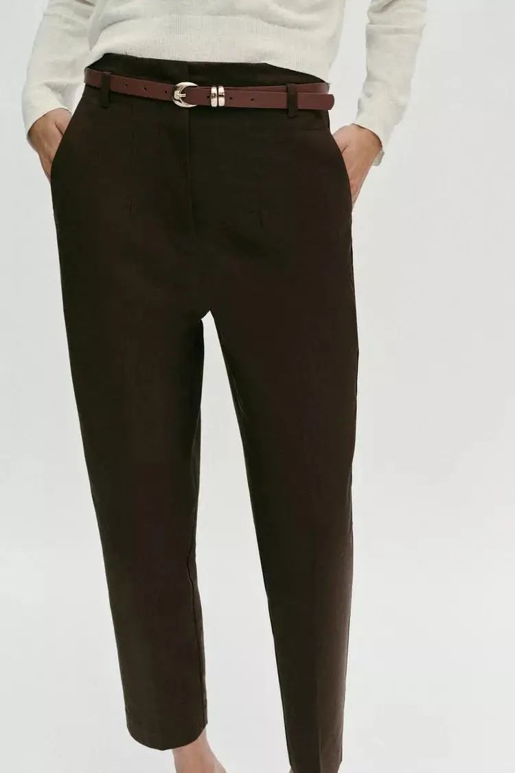 Zara High Waist Brown