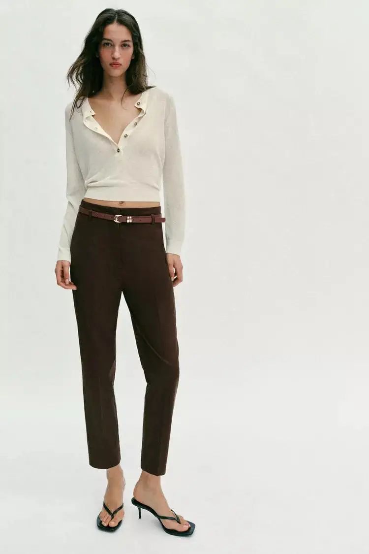 Zara High Waist Brown