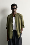 Zara Relaxed Cotton-Linen Shirt