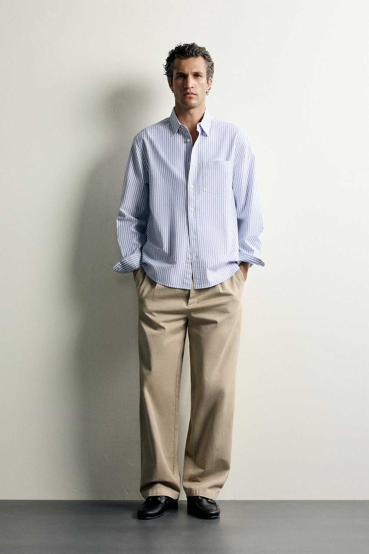 ZARA TEXTURED OXFORD SHIRT (Mirror)