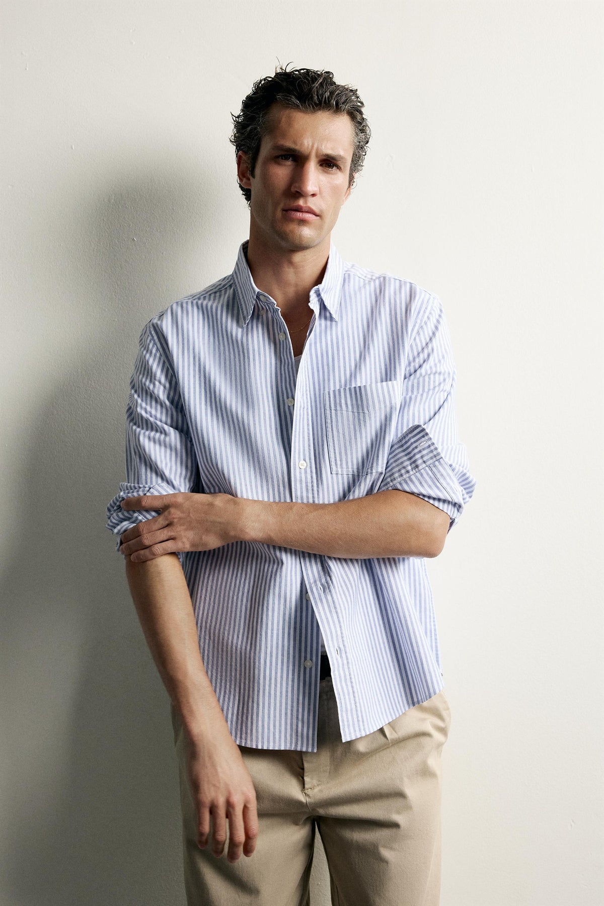 ZARA TEXTURED OXFORD SHIRT (Mirror)